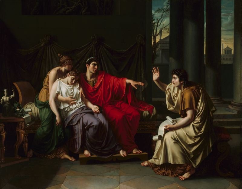 Virgil reading the Aenied
